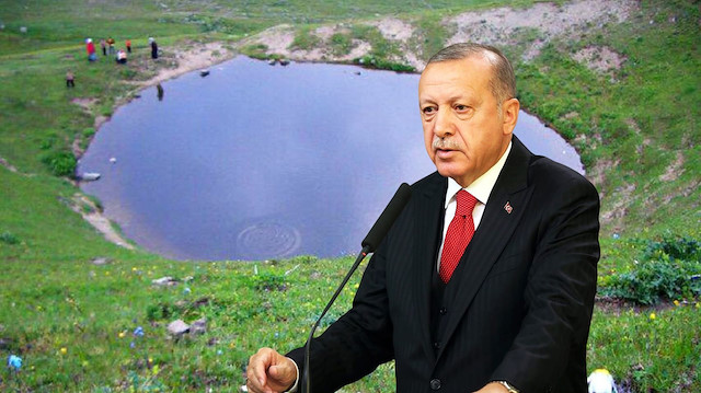 Bakan Kurum, Cumhurbaşkanı Erdoğan'ın, Dipsiz Göl'ün eski haline getirilmesi için talimat verdiğini açıkladı. 