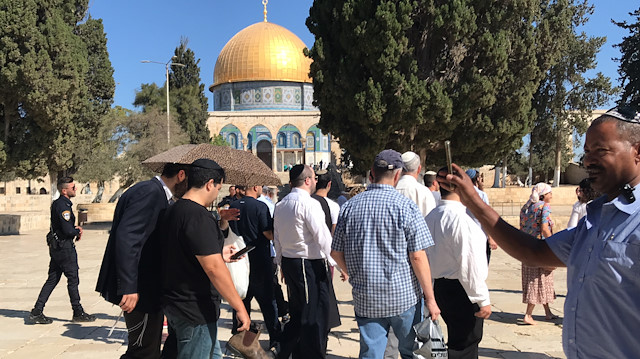 Jewish settlers storm Al-Aqsa compound

