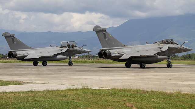 File photo: French Navy fighter aircraft is seen after landed at an airbase