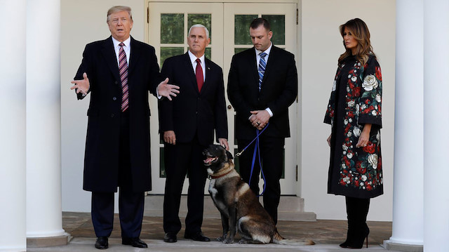 ABD Başkanı Trump ve Conan isimli köpek