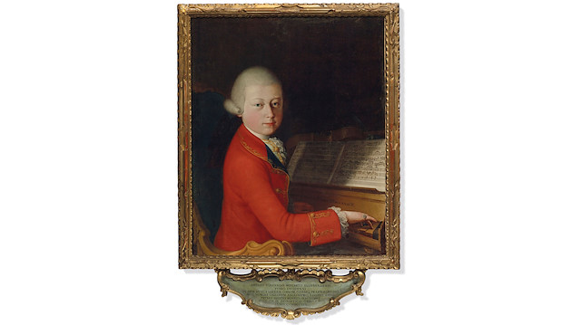 Giambettino Cignaroli tarafından çizildiği düşünülen Mozart portresi