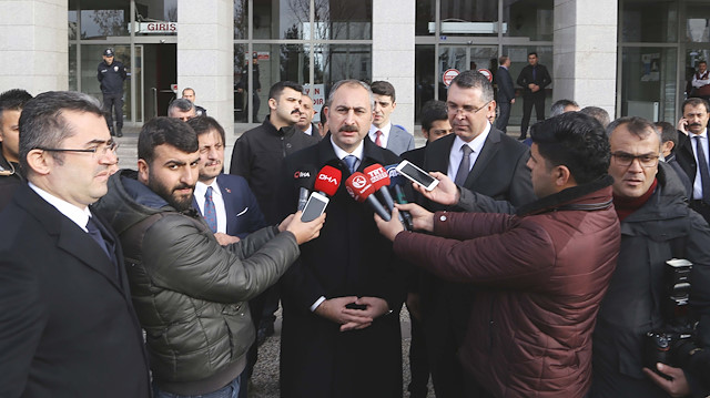Adalet Bakanı Abdulhamit Gül, Erzurum'da açıklama yaptı.