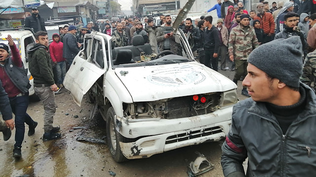 Cerablus'ta bomba yüklü araçla terör saldırısı yapıldı.

