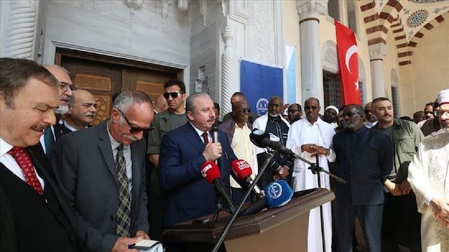 رئيس البرلمان التركي يفتتح مسجد ومجمع عبد الحميد الثاني في جيبوتي