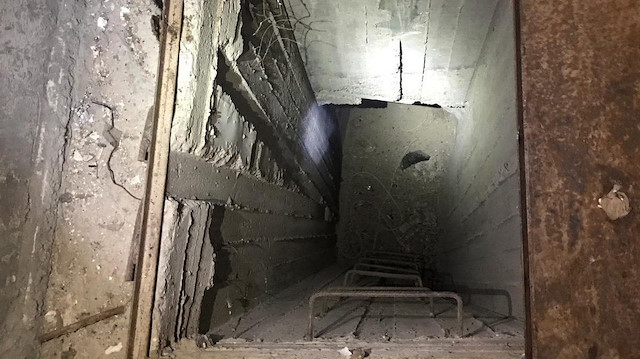 Rasulayn'da tespit edilen tünellerden biri.