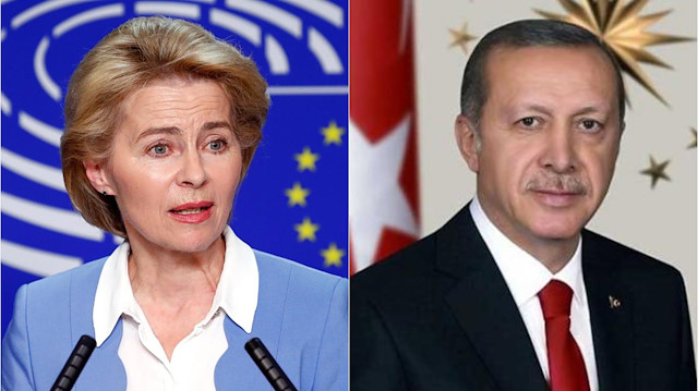 The new president of the EU Commission Ursula von der Leyen & Turkish President Recep Tayyip Erdoğan