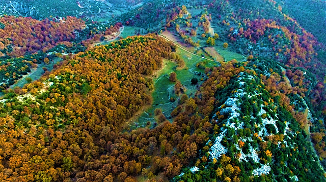"أخدود قرانلق دره".. متنزه تركي يرتدي ألوان الخريف