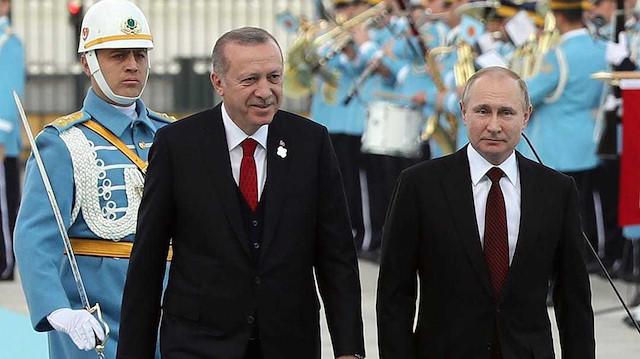 Cumhurbaşkanı Erdoğan ve Rusya Devlet Başkanı Putin.