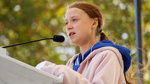 Swedish teen environmental activist Greta Thunberg