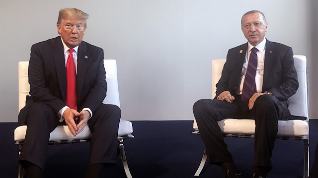 Cumhurbaşkanı Erdoğan,ABD Başkanı Trump ile bir araya geldi.