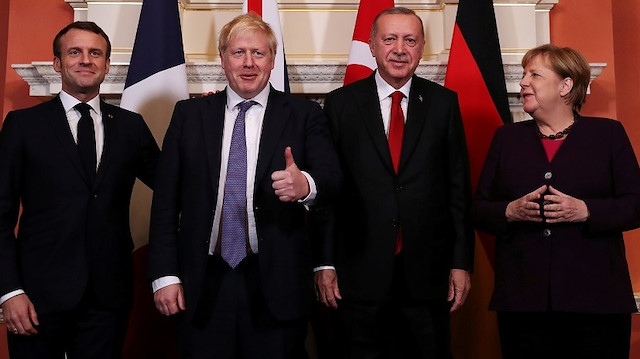 Macron - Johnson - Erdoğan - Merkel