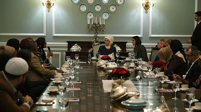 Turkish First Lady Emine Erdoğan met with representatives of the Global Somali Diaspora Organization