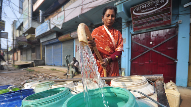 File photo: Water shortage in India's Agartala

