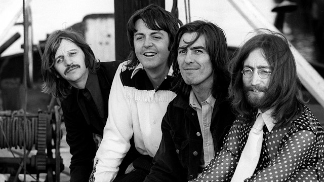Members of the Beatles, Ringo Starr, Paul McCartney, George Harrison and John Lennon