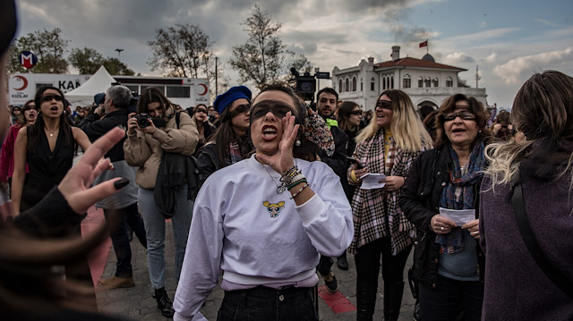 Kadıköy'deki "Las Tesis" performansı.