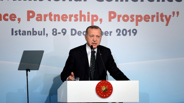 Erdoğan, "Barış, Ortaklık, Refah" temasıyla düzenlenen Asya'nın Kalbi İstanbul Süreci 8. Bakanlar Konferansı'ndaki konuşmasında, konferansın ülkeler için hayırlara vesile olması temennisinde bulundu.

