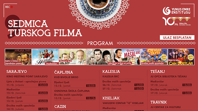 Turkish Film Week to kick off in Bosnia