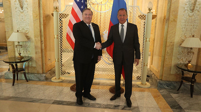 US Secretary of State Mike Pompeo & Russian Foreign Minister Sergey Lavrov 