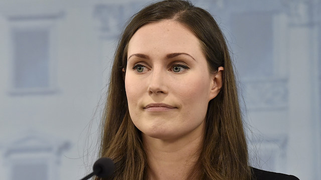 Prime Minister of Finland Sanna Marin attends a news conference of the new Finnish government in Helsinki, Finland December 10, 2019. Lehtikuva/Vesa Moilanen via 