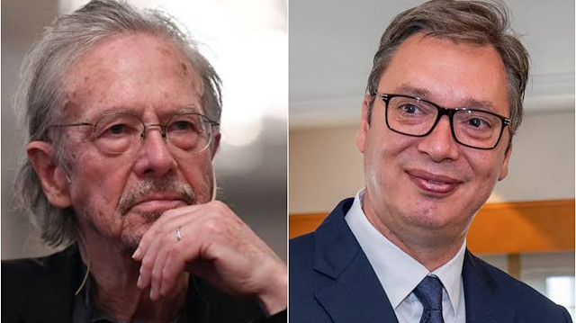 Austrian author Peter Handke & Serbian President Aleksandar Vucic