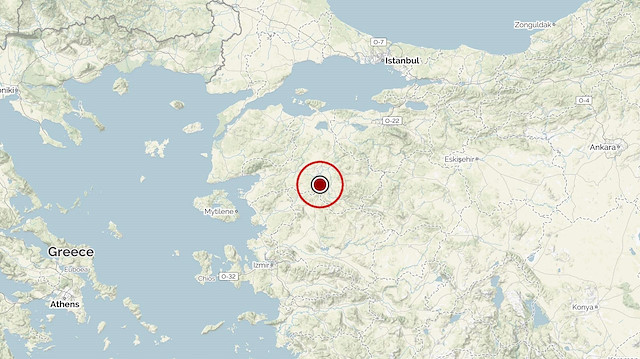 Balıkesir'de meydana gelen depremin merkez üssü