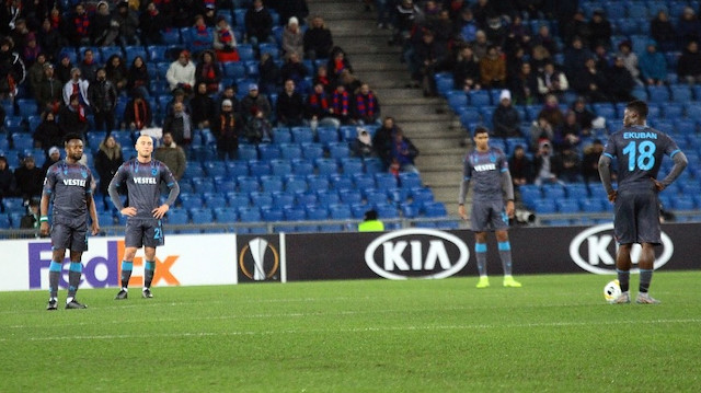 Trabzonspor, UEFA Avrupa Ligi'ndeki son maçında Basel'e 2-0 mağlup oldu.