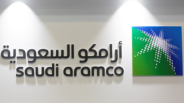The logo of Saudi Aramco