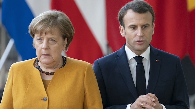 German Chancellor Angela Merkel & French President Emmanuel Macron