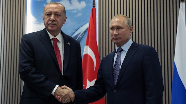 Cumhurbaşkanı Erdoğan ve Rusya Devlet Başkanı Putin.