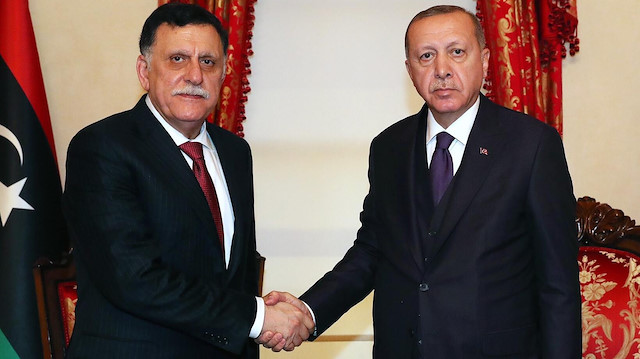 Fayiz es-Serrac ve Cumhurbaşkanı Erdoğan.