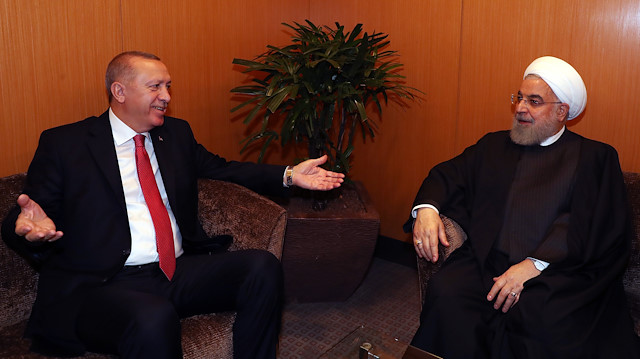 Cumhurbaşkanı Recep Tayyip Erdoğan ile İran Cumhurbaşkanı Hasan Ruhani