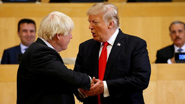 File photo: Johnson - Trump meeting