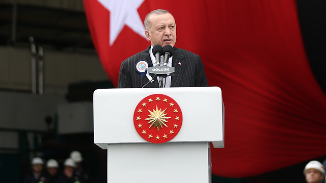 President of Turkey Recep Tayyip Erdogan in Kocaeli  