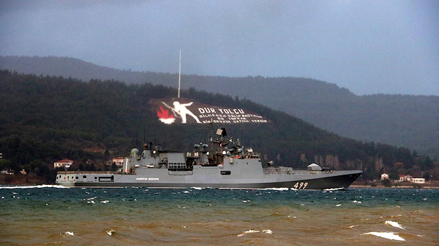 Rus savaş gemisi 'Admiral Makarov'.