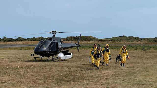 File photo: New Zealand Police Search and Rescue and Disaster Victim Identification staff return to Whakatane Airport after conducting a search for bodies in the aftermath of the eruption of White Island volcano, which is also known by its Maori name Whakaari, December 15, 2019.