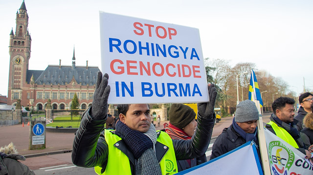 File photo: Demonstration in support of Rohingya Muslims in Netherlands

