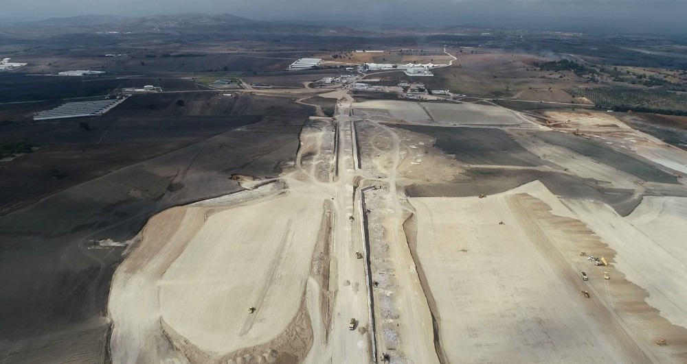 Bursa'da yapımına devam edilen TEKNOSAB'ın altyapı alanı.