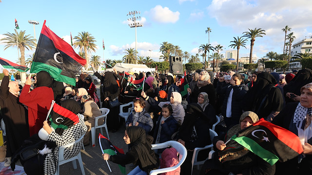 Demonstration against eastern Libyan strongman Khalifa Haftar

