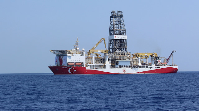 Türkiye'nin Akdeniz'deki sondaj gemisi. 