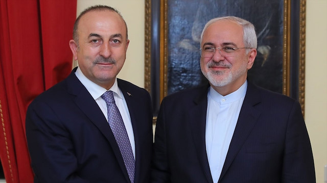 Dışişleri Bakanı Mevlüt Çavuşoğlu ve İran Dışişleri Bakanı Muhammed Cevad Zarif.