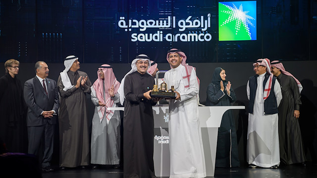 Amin H. Nasser, President and CEO of Aramco, attends the official ceremony marking the debut of Saudi Aramco's initial public offering (IPO) on the Riyadh's stock market, in Riyadh, Saudi Arabia, December 11, 2019. Saudi Aramco Website/