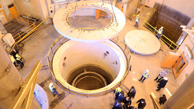 File photo: A view of the nuclear water reactor at Arak, Iran December 23, 2019. WANA (West Asia News Agency) via REUTERS 