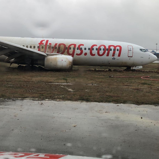 Sabiha Gökçende uçak pistten çıktı