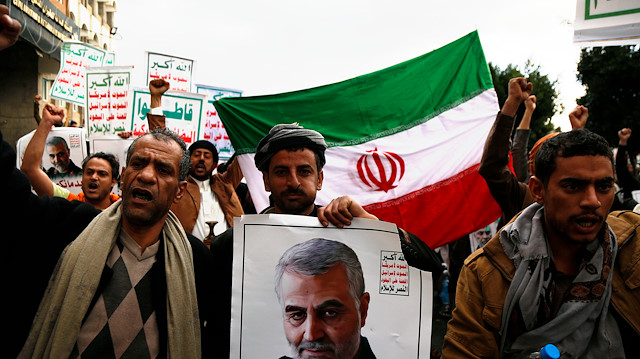 File photo: Protesters condemn killing of Iranian commander Soleimani in Brussels

