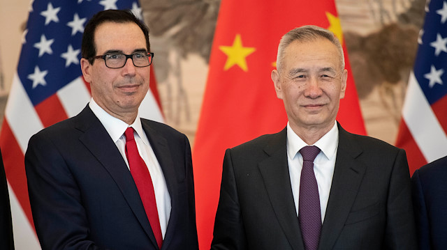 US Treasury Secretary Steven Mnuchin & China's Vice Premier Liu He