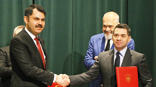 Murat Kurum ve  Arnavutluk Başbakanı Edi Ram