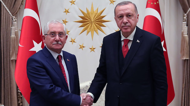Cumhurbaşkanı Erdoğan ve YSK Başkanı Sadi Güven 