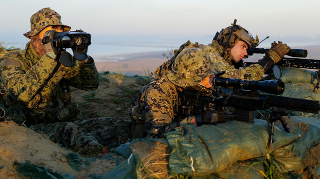 Members of South Korea and U.S. Special forces take part in a joint military exercise conducted by South Korean and U.S. special forces troops at Gunsan Air Force base in Gunsan, South Korea, November 12, 2019. Photo taken November 12, 2019. Capt. David J. Murphy/U.S. Air Force