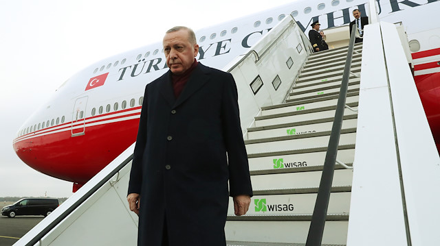 Cumhurbaşkanı Erdoğan, Almanya'nın başkenti Berlin'e gitti.