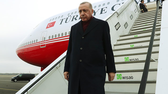 President Erdoğan arrives in Berlin